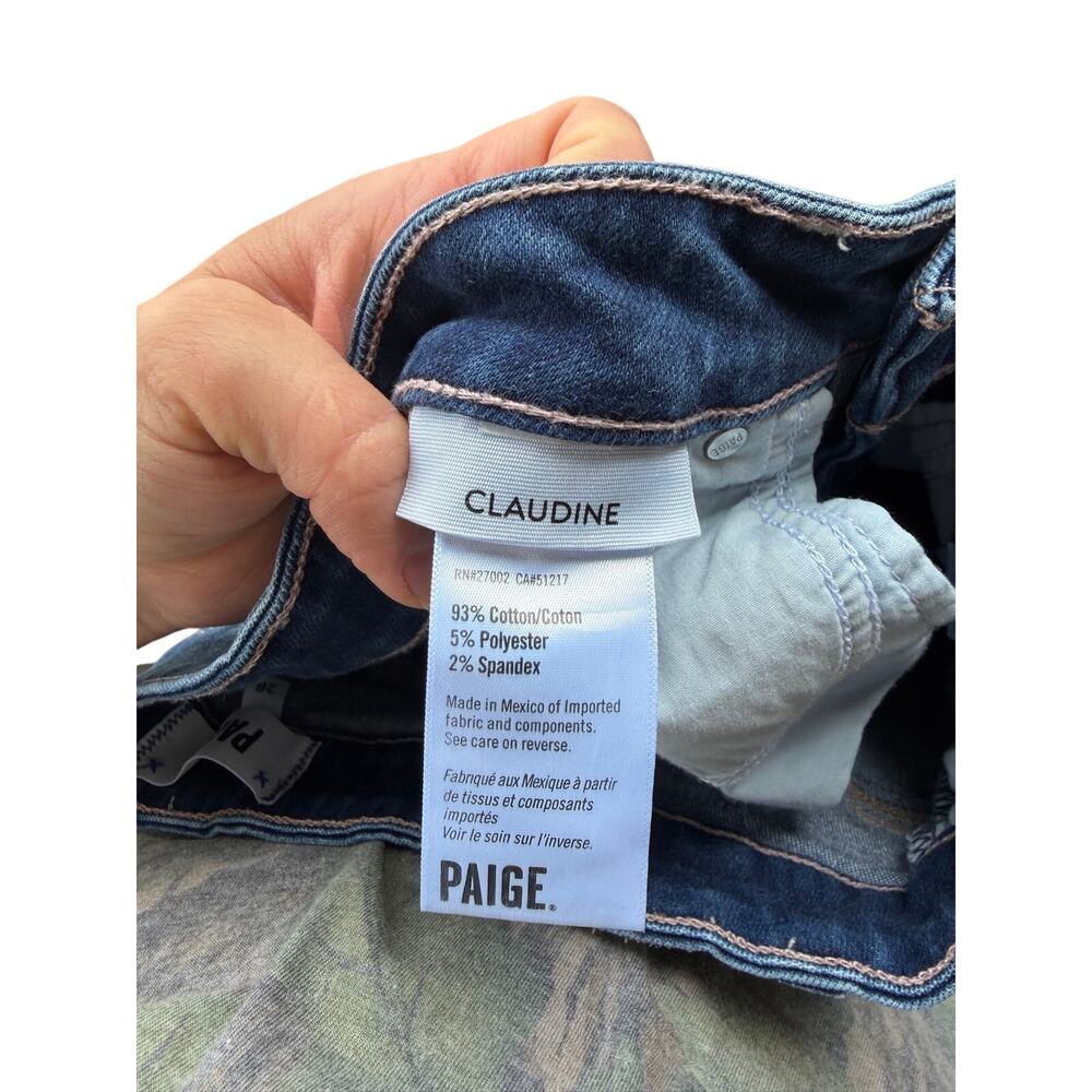 PAIGE Claudine High-Rise Ankle Flare Jeans 28 - Picture 7 of 8